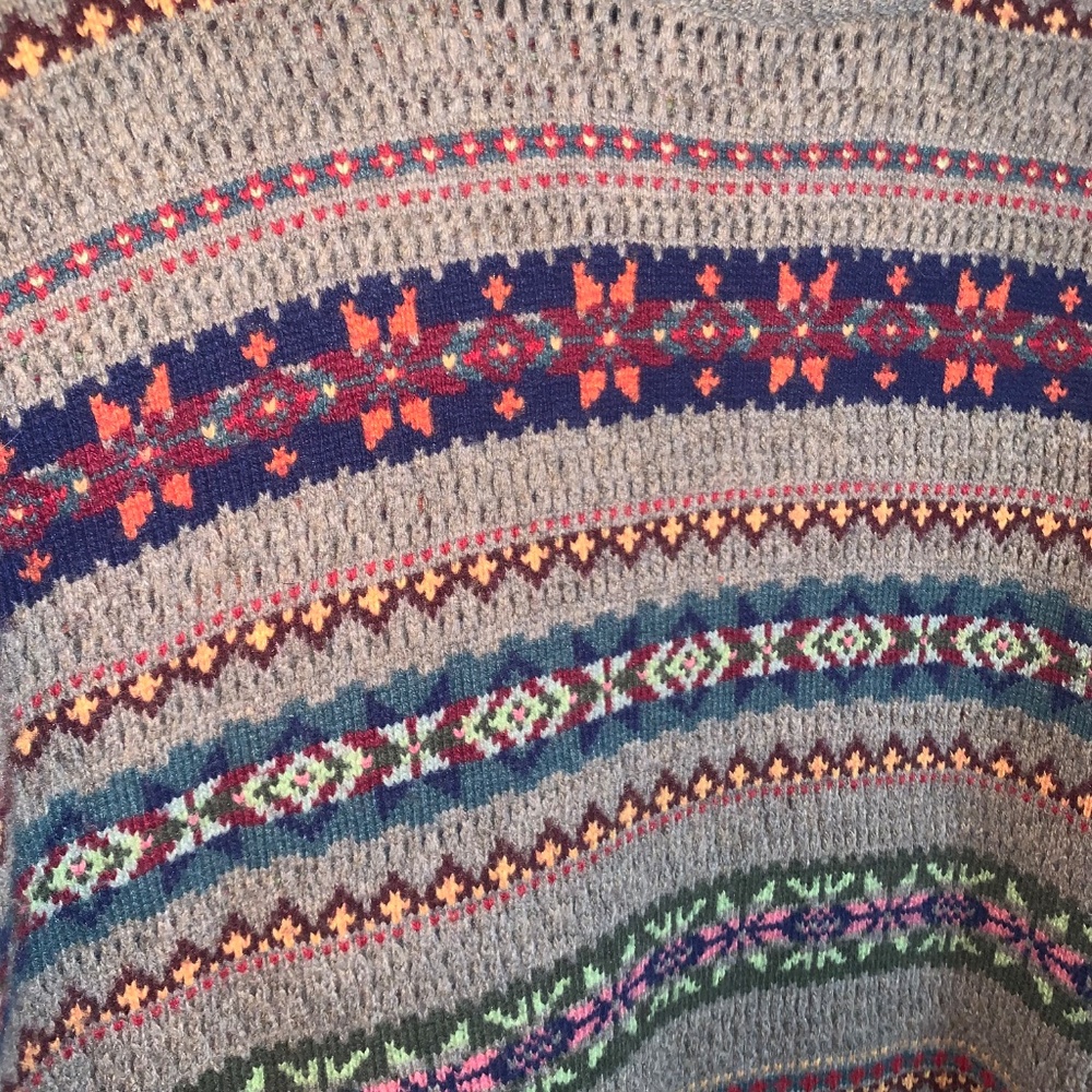 Lauren Ralph Lauren Fair Isle Sweater Wool Blend - Picture 8 of 10